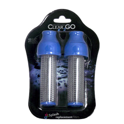 CLEAR2Go® SPLASH REPLACEMENT FILTER 2 PACK  Blue - CWF302BL