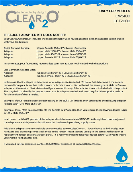 CLEAR2O® ADVANCED WATER FILTRATION PITCHER - CWS100