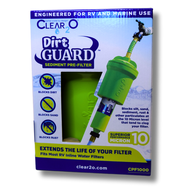 CLEAR2O® DIRTGUARD™ SEDIMENT PRE-FILTER (CPF1000-10) 10 MICRON FILTER - Protect Your Water Filter with DirtGUARD - The Ultimate Sediment Pre-Filter for Cleaner Water and Longer Filter Life