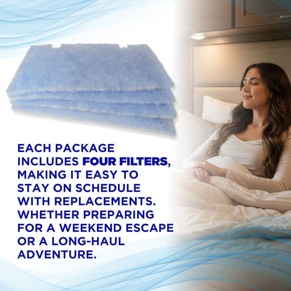 CLEAR2O DUSTGUARD RV AIR FILTER 14" X 7.5" (4 FILTER PK)