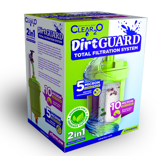 CLEAR2O DIRTGUARD TOTAL FILTRATION SYSTEM CTFS8000 - The Ultimate 2-IN-1 Total Filtration System for RVers & Boaters!