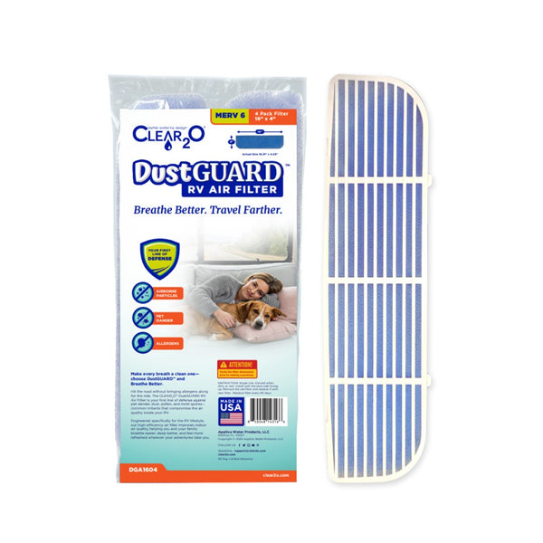 CLEAR2O DUSTGUARD RV AIR FILTER 16" X 4" (4 FILTER PK)