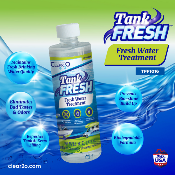 BUY 2 TankFRESH™ Fresh Water Treatment (TFF1016) GET FREE TankFRESH™ Shock Treatment (TFF2016)