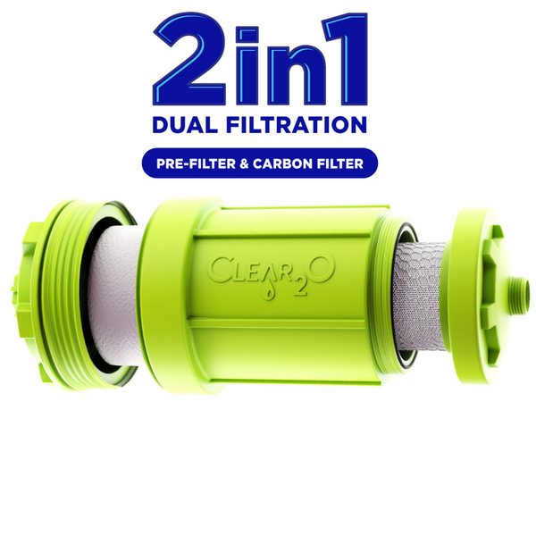 CLEAR2O DIRTGUARD TOTAL FILTRATION SYSTEM CTFS8000 - The Ultimate 2-IN-1 Total Filtration System for RVers, Boaters, Gardeners, Farmers!