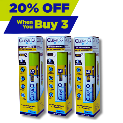 CLEAR2O® RV and Marine Inline Water Filter - Ideal for
