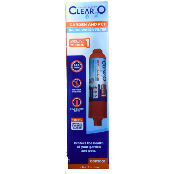 CLEAR2O® GARDEN & PET WATER HOSE FILTER - Reduces Chlorine, Lead, Heavy Metals CGF3001