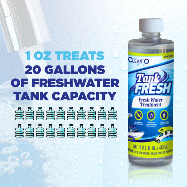 BUY 2 TankFRESH™ Fresh Water Treatment (TFF1016) GET FREE TankFRESH™ Shock Treatment (TFF2016)