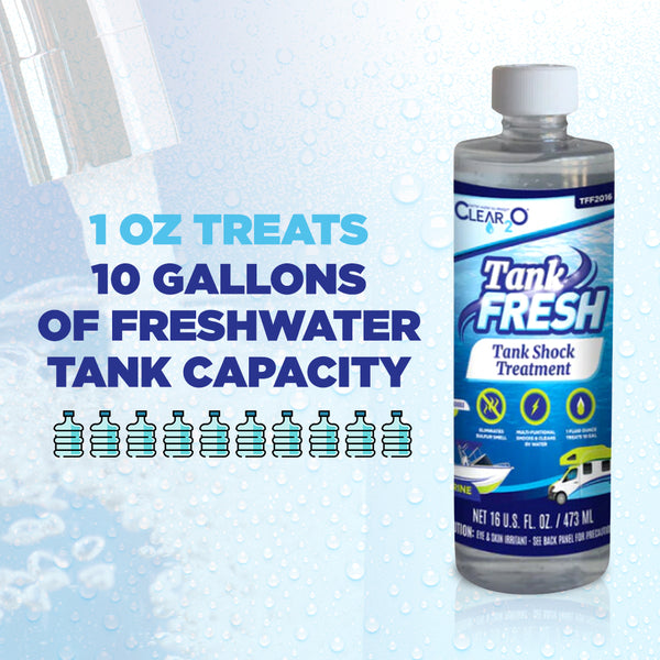 BUY 2 TankFRESH™ Fresh Water Treatment (TFF1016) GET FREE TankFRESH™ Shock Treatment (TFF2016)