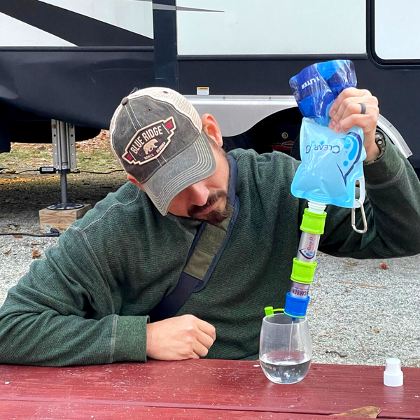 CLEAR2O® PERSONAL WATER FILTER DUAL FILTRATION SYSTEM - PWF850 - Drink Safe Water Anywhere - Personal Water Filter for Hiking, Camping, Travel & Emergency