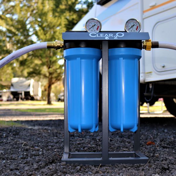 CLEAR2O® RV DUAL UNIVERSAL CANISTER WATER FILTRATION SYSTEM - CDC200