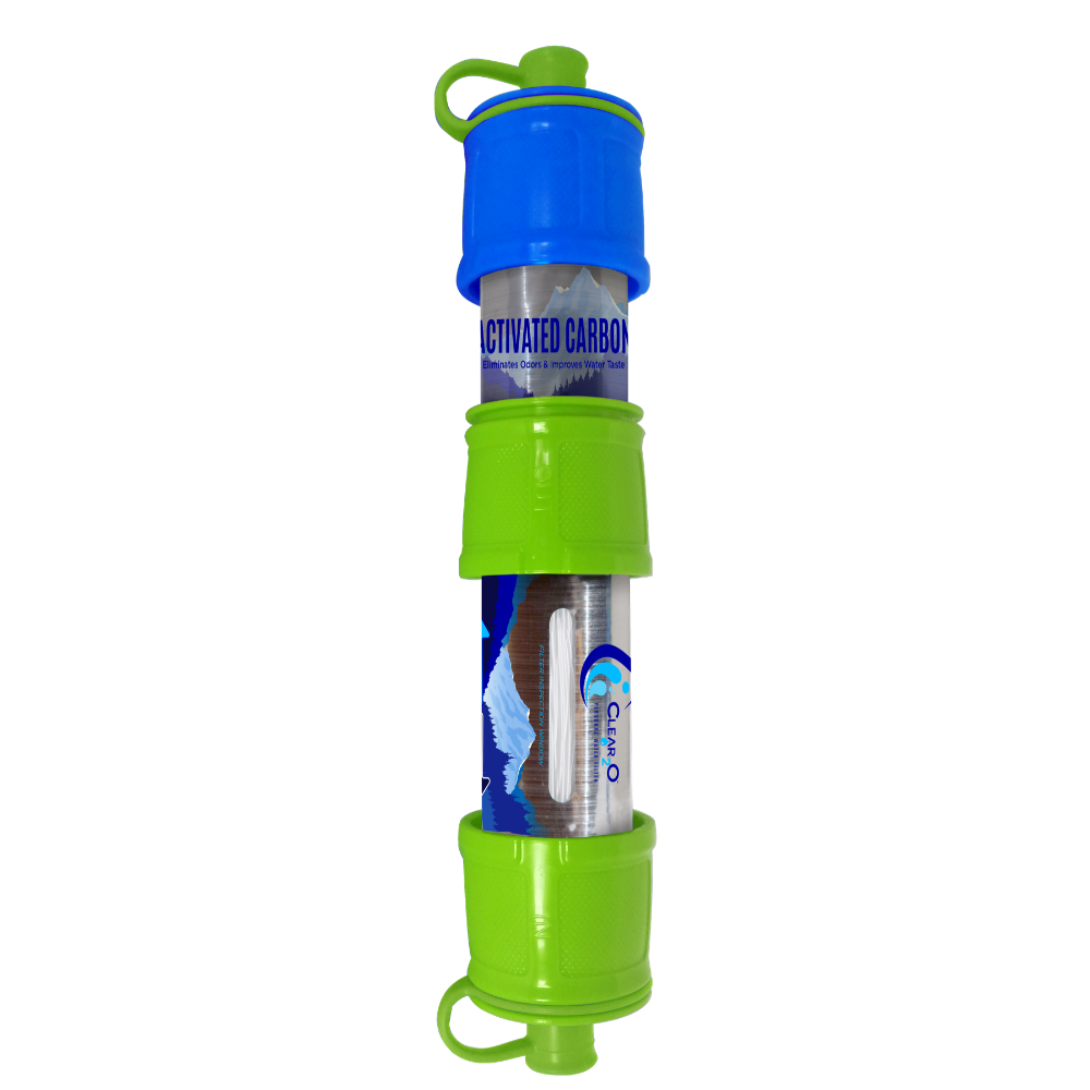 CLEAR2O® PERSONAL WATER FILTER DUAL FILTRATION SYSTEM - PWF850 - Drink Safe Water Anywhere - Personal Water Filter for Hiking, Camping, Travel & Emergency