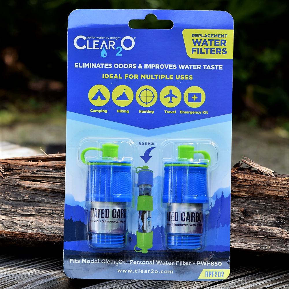 CLEAR2O® REPLACEMENT CARBON WATER FILTERS (2 PACK) RPF202