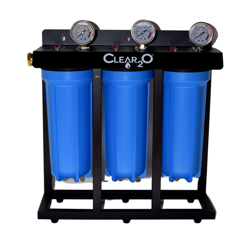 CLEAR2O® RV TRIPLE UNIVERSAL CANISTER WATER FILTRATION SYSTEM - CTC300