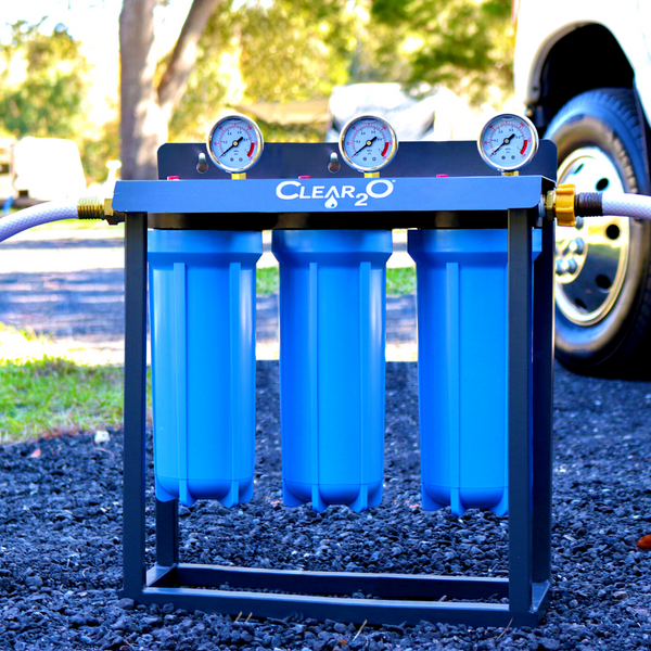 CLEAR2O® RV TRIPLE UNIVERSAL CANISTER WATER FILTRATION SYSTEM - CTC300